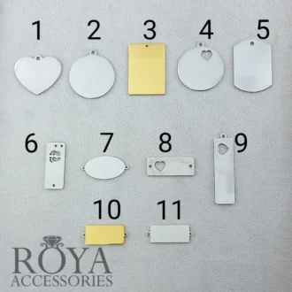 پلاک استیل مخصوص حکاکی