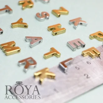 پلاک حروف برجسته استیل 3 بعدی گردنبندی