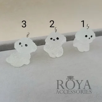 آویز سگ شبتاب طرح عروسک مخملی