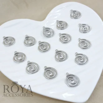 پلاک اسپیرال یا حلزونی طرح دایره و ستاره